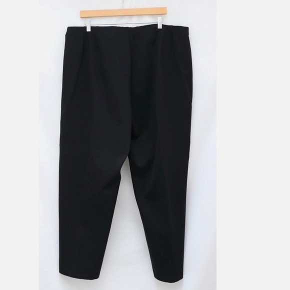 Eileen Fisher Black Slim Pants Plus Size Pull-On 3X office business casual work - Picture 7 of 13